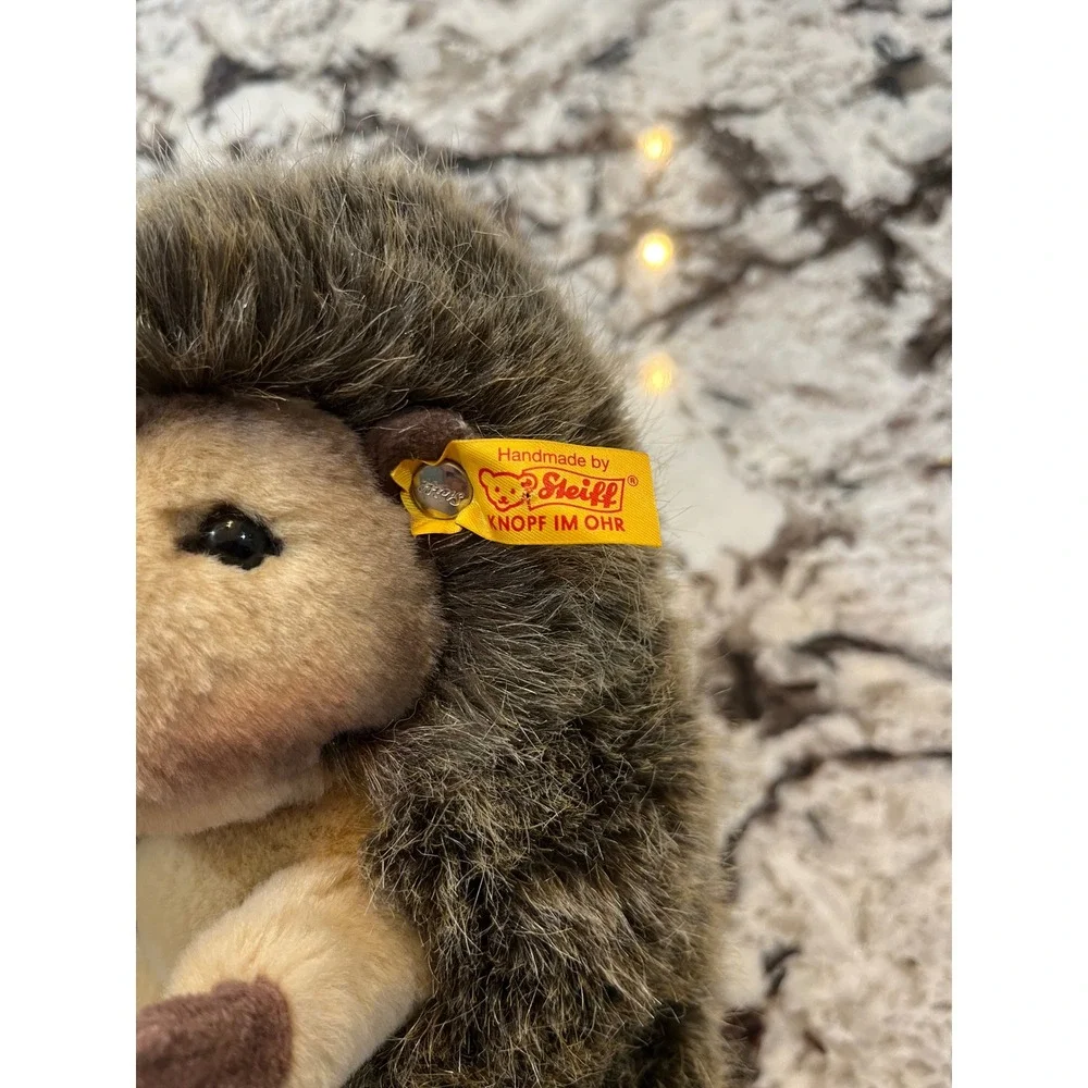 Steiff Joggi Hedgehog plush Soft Cuddly Friends with button in ear